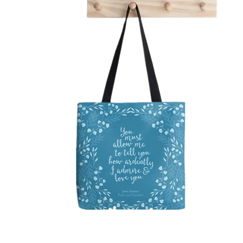 Shopper Pride and Prejudice Printed Tote Bag women Harajuku shopper Funny handbag girl Shoulder shopping bag Lady Canvas Bag
Shopper Pride and Prejudice Printed Tote Bag women Harajuku shopper Funny handbag girl Shoulder shopping bag Lady Canvas Bag