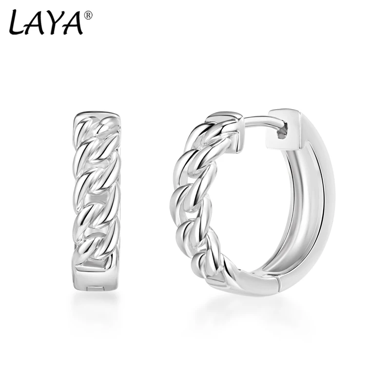 Laya 925 Sterling Sliver Individual Design Retro Fashion Chain Hoop Earrings For Women Neutral Jewelry 2021 Trend
Laya 925 Sterling Sliver Individual Design Retro Fashion Chain Hoop Earrings For Women Neutral Jewelry 2021 Trend