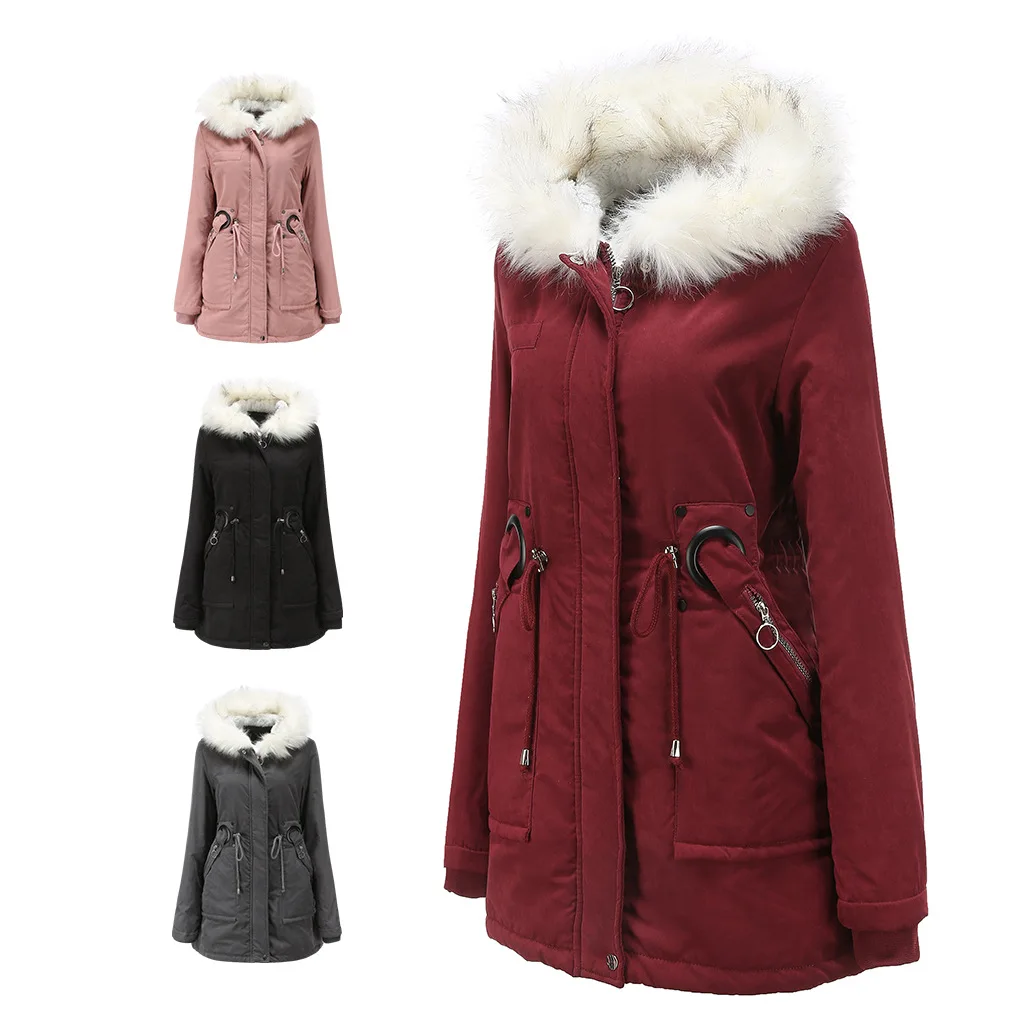 New Cotton Padded Winter Thicken Warm Plush Long Coat Women Hooded White Wool Collar Vintage Quilts Jackets Casaco Ktt80
New Cotton Padded Winter Thicken Warm Plush Long Coat Women Hooded White Wool Collar Vintage Quilts Jackets Casaco Ktt80