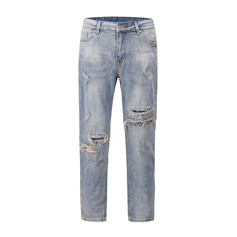 Harajuku Streetwear Washed Hole Jeans for Men Straight Harajuku Frayed Distressed Mens Denim Trousers Hip Hop Loose Pencil Pants
Harajuku Streetwear Washed Hole Jeans for Men Straight Harajuku Frayed Distressed Mens Denim Trousers Hip Hop Loose Pencil Pants