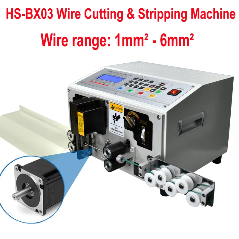 Automatic Wire Cutting and Stripping Machine with 1Set More Stripping Blade Free from 0.1 to 6mm2
Automatic Wire Cutting and Stripping Machine with 1Set More Stripping Blade Free from 0.1 to 6mm2
