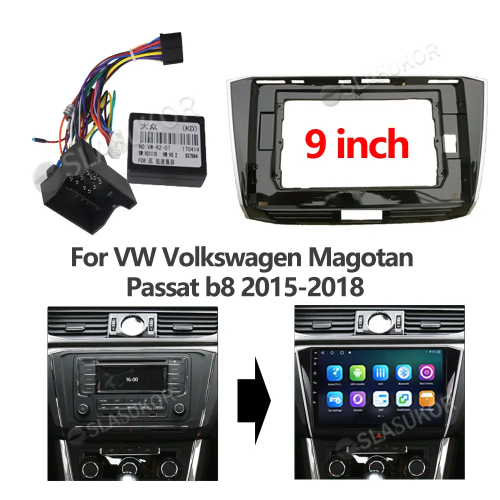 9 inch For VW Volkswagen Magotan Passat b8 2015-2018 Wires Board Control CANBUS Stereo Panel Dash Installation DVD Frame 2din
9 inch For VW Volkswagen Magotan Passat b8 2015-2018 Wires Board Control CANBUS Stereo Panel Dash Installation DVD Frame 2din