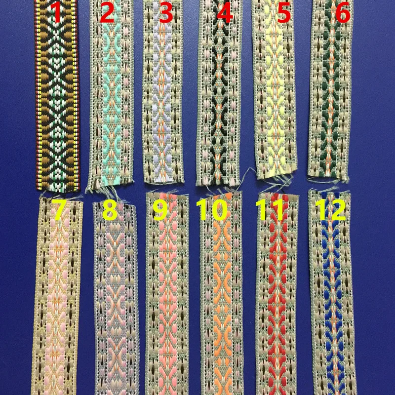 2.5cm national style multi-colored woven ribbon,12 colors available,XERY1191104A
2.5cm national style multi-colored woven ribbon,12 colors available,XERY1191104A