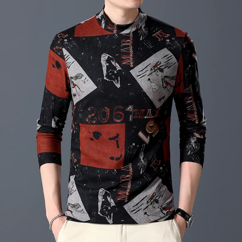 Big Size Velvet Winter Fleece T Shirts Large Size Plush Blouse Plus Size Tops Fashion Printed Stretch Mens Clothes Long Sleeves
Big Size Velvet Winter Fleece T Shirts Large Size Plush Blouse Plus Size Tops Fashion Printed Stretch Mens Clothes Long Sleeves