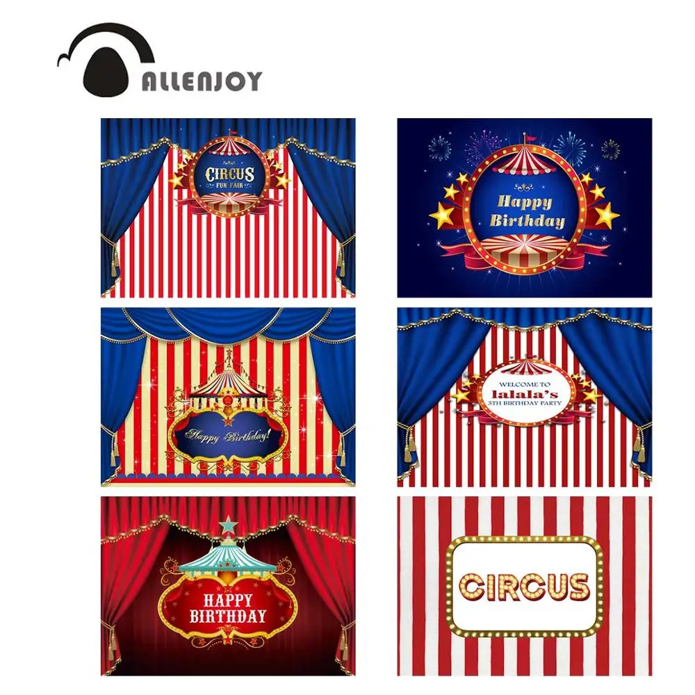 Allenjoy Circus Birthday Party Background Photography Stripes Banner Customized Baby Shower Photographic Curtain Backdrop Fabric
Allenjoy Circus Birthday Party Background Photography Stripes Banner Customized Baby Shower Photographic Curtain Backdrop Fabric