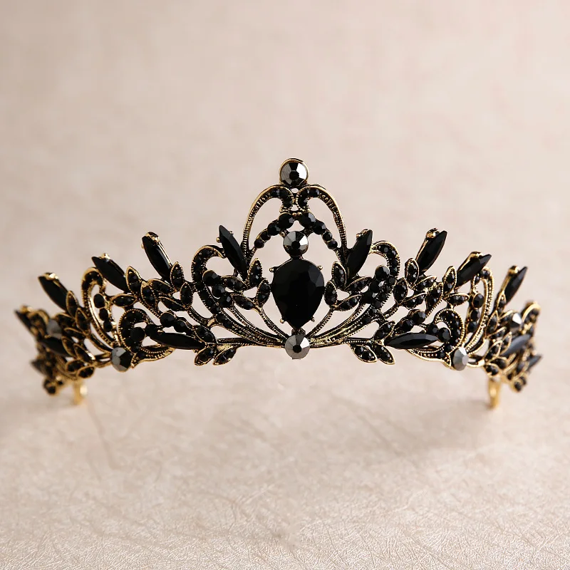 Vintage Crown Black Bride Wedding crown Baroque headdress studio wedding dress accessories photo hair accessories
Vintage Crown Black Bride Wedding crown Baroque headdress studio wedding dress accessories photo hair accessories
