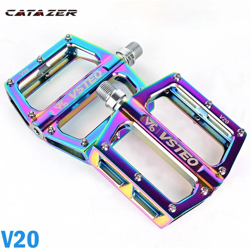 Bicycle Pedals Ultra-light Aluminum Alloy Plating Colorful Non-slip Bearings Peilin Mountain Road Bike Pedals
Bicycle Pedals Ultra-light Aluminum Alloy Plating Colorful Non-slip Bearings Peilin Mountain Road Bike Pedals