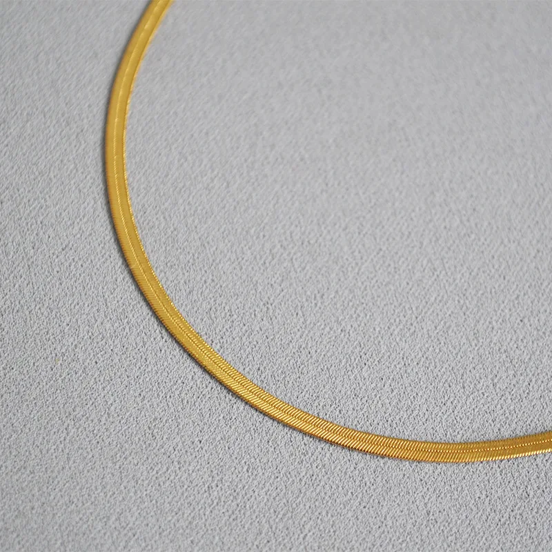 WT-BFN011 Wholesale Brass Gold Electroplated Snake Bone Chain Fashion Simple Design Necklace Elegant Woman Style Jewelry Gift
WT-BFN011 Wholesale Brass Gold Electroplated Snake Bone Chain Fashion Simple Design Necklace Elegant Woman Style Jewelry Gift