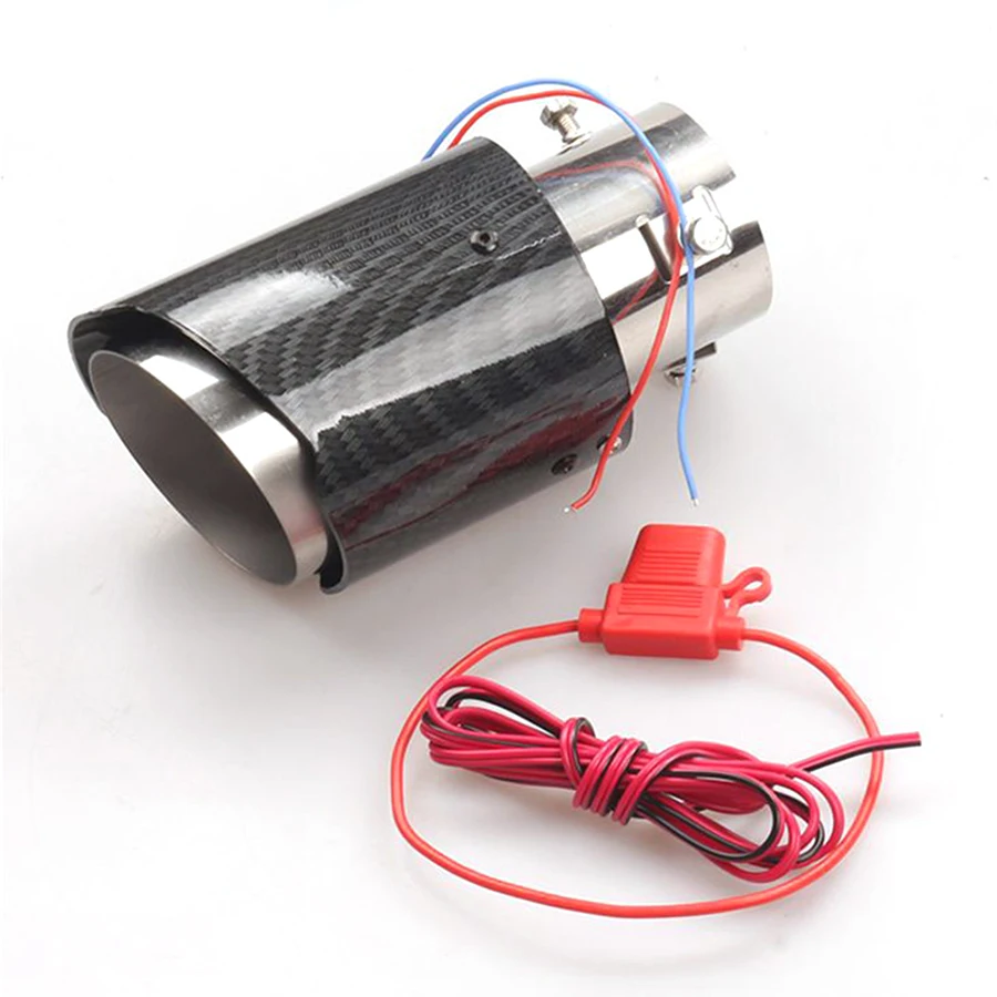 35-61MM IN-89MM OUT Car Exhaust Muffler Pipe Tip Carbon Fiber Look Stainless steel w/ RED LED Light
35-61MM IN-89MM OUT Car Exhaust Muffler Pipe Tip Carbon Fiber Look Stainless steel w/ RED LED Light