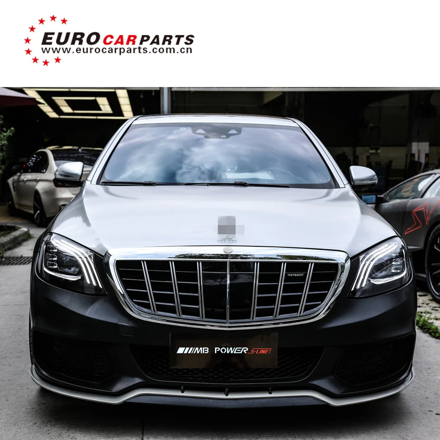 2020 S class w222 M to B900 body kit for S class w222 to B900 style with front bumper grille and diffuser muffler tips
2020 S class w222 M to B900 body kit for S class w222 to B900 style with front bumper grille and diffuser muffler tips
