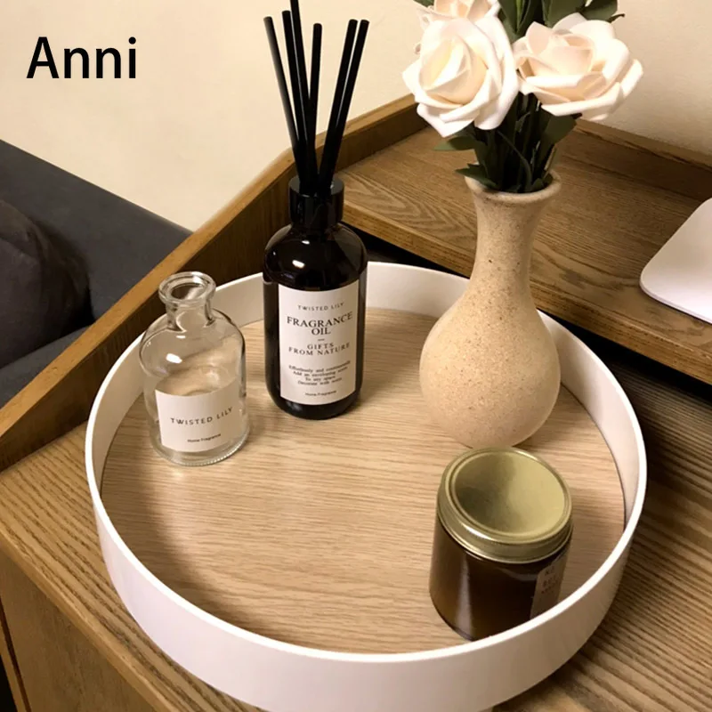 European Simple Wood Trays Decorative Round Cosmetic Makeup Container Skin Care Products Display Tray Coffee Table Storage Plate
European Simple Wood Trays Decorative Round Cosmetic Makeup Container Skin Care Products Display Tray Coffee Table Storage Plate