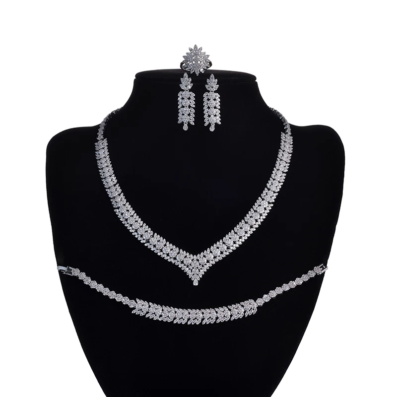 Jewelry Set HADIYANA Trendy Elegant Luxury Women Wedding Bridal Necklace Earrings Ring And Bracelet CNY0041 Conjunto De Joyas
Jewelry Set HADIYANA Trendy Elegant Luxury Women Wedding Bridal Necklace Earrings Ring And Bracelet CNY0041 Conjunto De Joyas