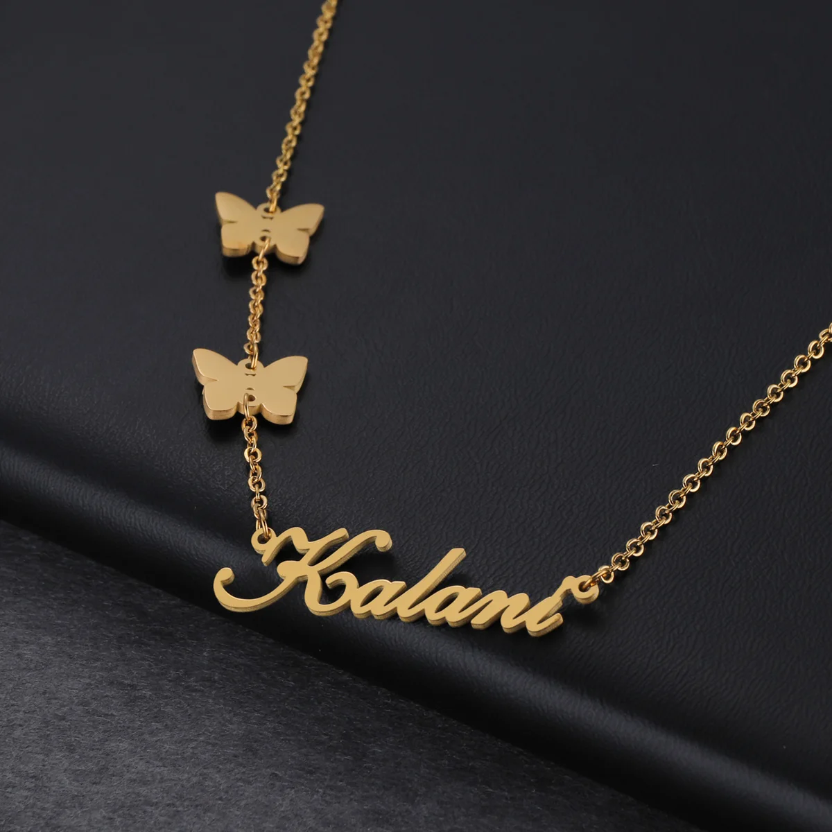 Acheerup Fashion Stainless Steel Necklace for Women Customized Name Letters Hanging Butterfly Heart Pendant Choker Jewelry Gift
Acheerup Fashion Stainless Steel Necklace for Women Customized Name Letters Hanging Butterfly Heart Pendant Choker Jewelry Gift
