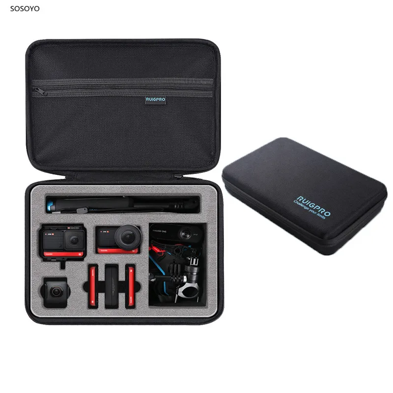 Portable Storage Bag Protective Case Shockproof travel Box With Hooking For Insta360 ONE R Panoramic Camera Accessories
Portable Storage Bag Protective Case Shockproof travel Box With Hooking For Insta360 ONE R Panoramic Camera Accessories