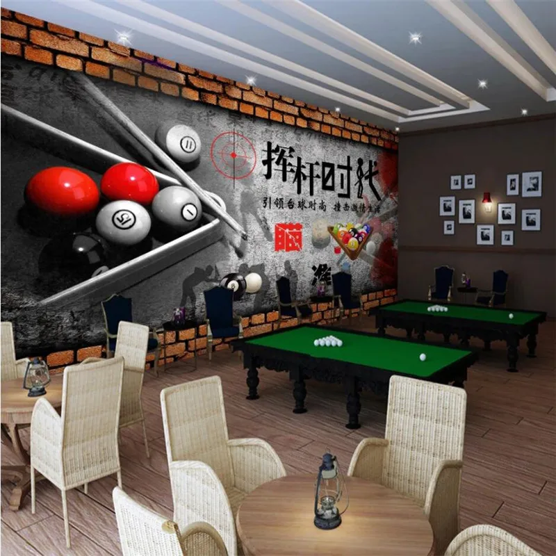 Custom Retro 3D Billiards Room Gray Brick Wall Background Wall Mural Wallpaper 3D Billiarbs Club Wall Coverings Wall Paper 3D
Custom Retro 3D Billiards Room Gray Brick Wall Background Wall Mural Wallpaper 3D Billiarbs Club Wall Coverings Wall Paper 3D