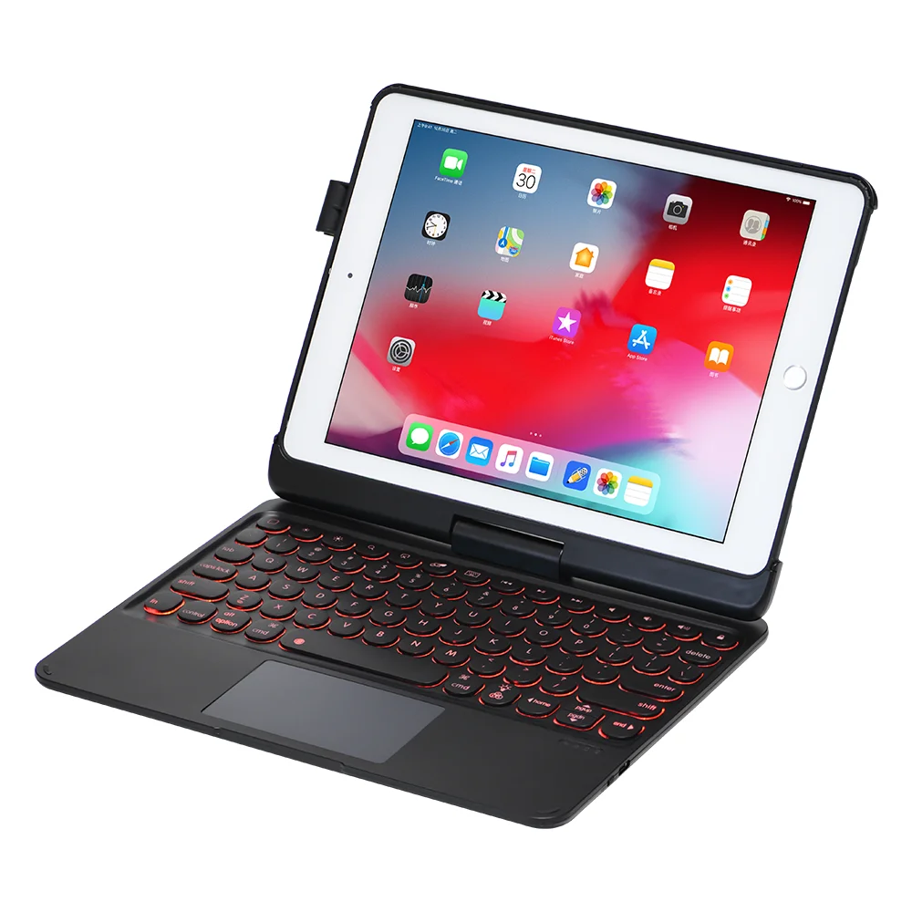 Colorful backlit Bluetooth Keyboard cover For iPad 9.7 2018 2017 Pro 9.7 Air 1 2 Case 360 Degree Rotated PU TPU Touchpad Funda
Colorful backlit Bluetooth Keyboard cover For iPad 9.7 2018 2017 Pro 9.7 Air 1 2 Case 360 Degree Rotated PU TPU Touchpad Funda