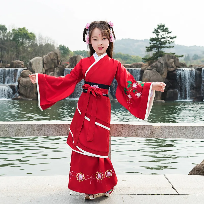 Ancient Chinese Costume Child Embroidery Fairy Hanfu Dress Clothing Folk Dance Performance Girls Tang Dynasty Princess Costume
Ancient Chinese Costume Child Embroidery Fairy Hanfu Dress Clothing Folk Dance Performance Girls Tang Dynasty Princess Costume