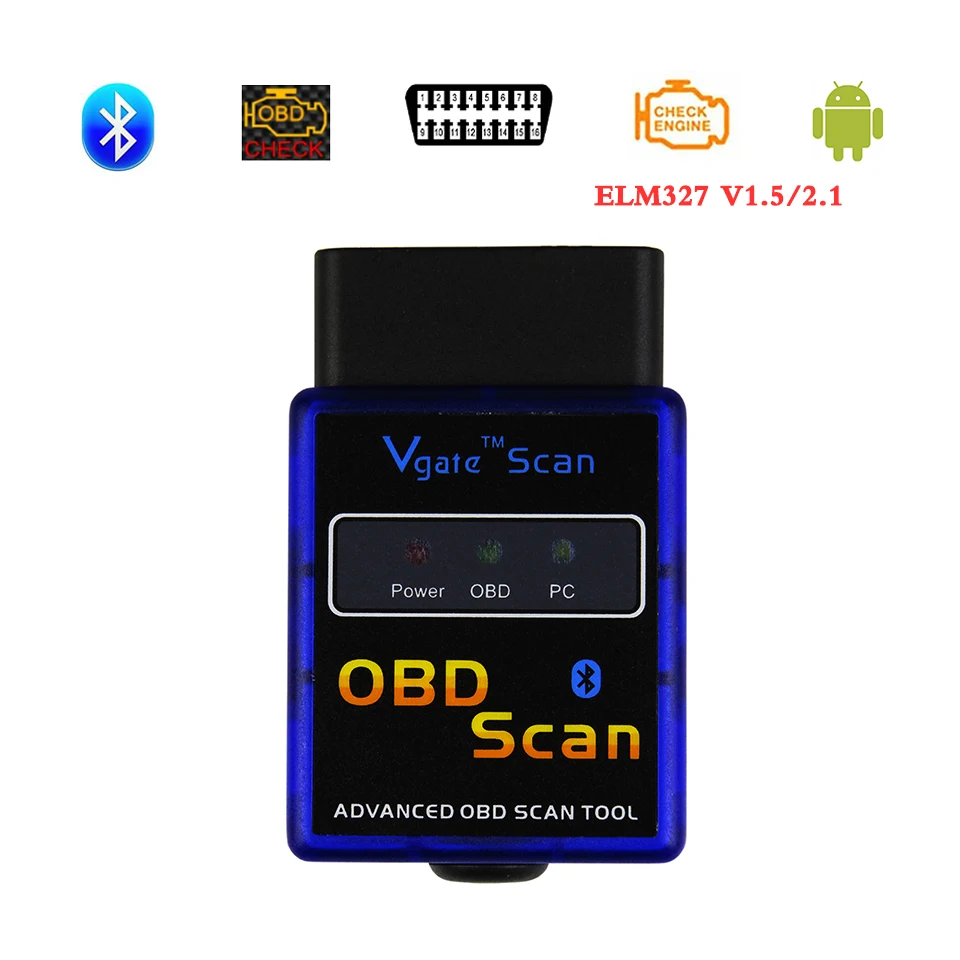 Диагностический сканер Vgate ELM327 Bluetooth V1.5 OBD2 для автомобилей, совместимый с Android, считыватель кодов неисправностей ELM 327 V 1.5 ODB 2
Диагностический сканер Vgate ELM327 Bluetooth V1.5 OBD2 для автомобилей, совместимый с Android, считыватель кодов неисправностей ELM 327 V 1.5 ODB 2