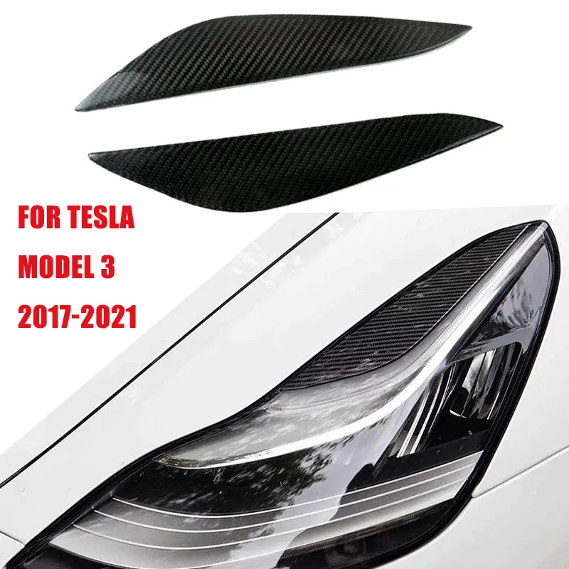 For Tesla Model 3 2017 2018 2019~2021 Car Front Head Light Eyebrow Cover Carbon Fibre HeadLamp Eyebrow Stickers Decorative Strip
For Tesla Model 3 2017 2018 2019~2021 Car Front Head Light Eyebrow Cover Carbon Fibre HeadLamp Eyebrow Stickers Decorative Strip