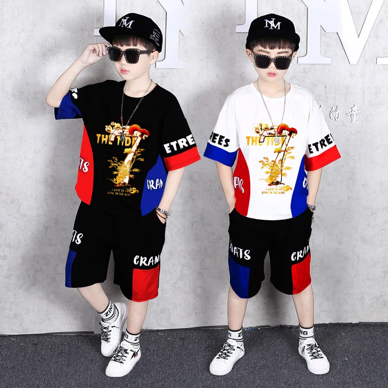 Kids Boys Summer Clothes Sets Letter Short Sleeve T-shirt + Shorts Boys Sport Suit Outfits Baby Teen Child Clothing 1-14 Years
Kids Boys Summer Clothes Sets Letter Short Sleeve T-shirt + Shorts Boys Sport Suit Outfits Baby Teen Child Clothing 1-14 Years