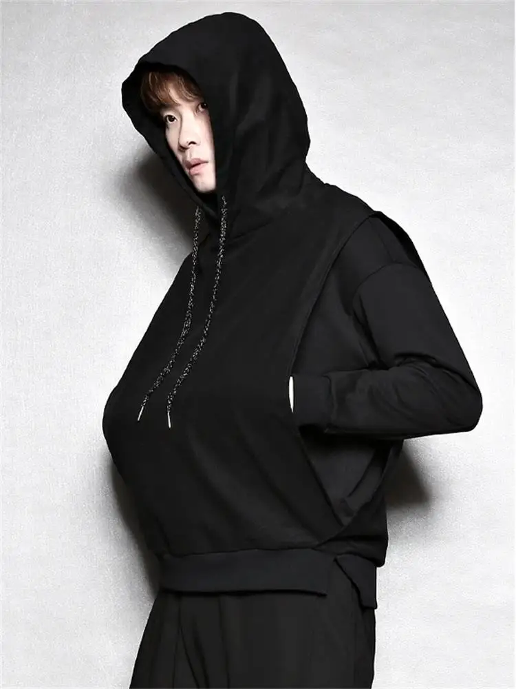 Men's Long Sleeved Sweater Hooded Black Slim Fit Large Size Trend Spring And Autumn New Fashion Simple Personality Leisure
Men's Long Sleeved Sweater Hooded Black Slim Fit Large Size Trend Spring And Autumn New Fashion Simple Personality Leisure