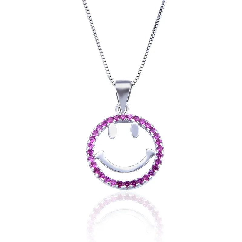 new fashion accessories S925 silver set zircon creative spoof expression package smiling face pendant clavicle Chain Necklace
new fashion accessories S925 silver set zircon creative spoof expression package smiling face pendant clavicle Chain Necklace