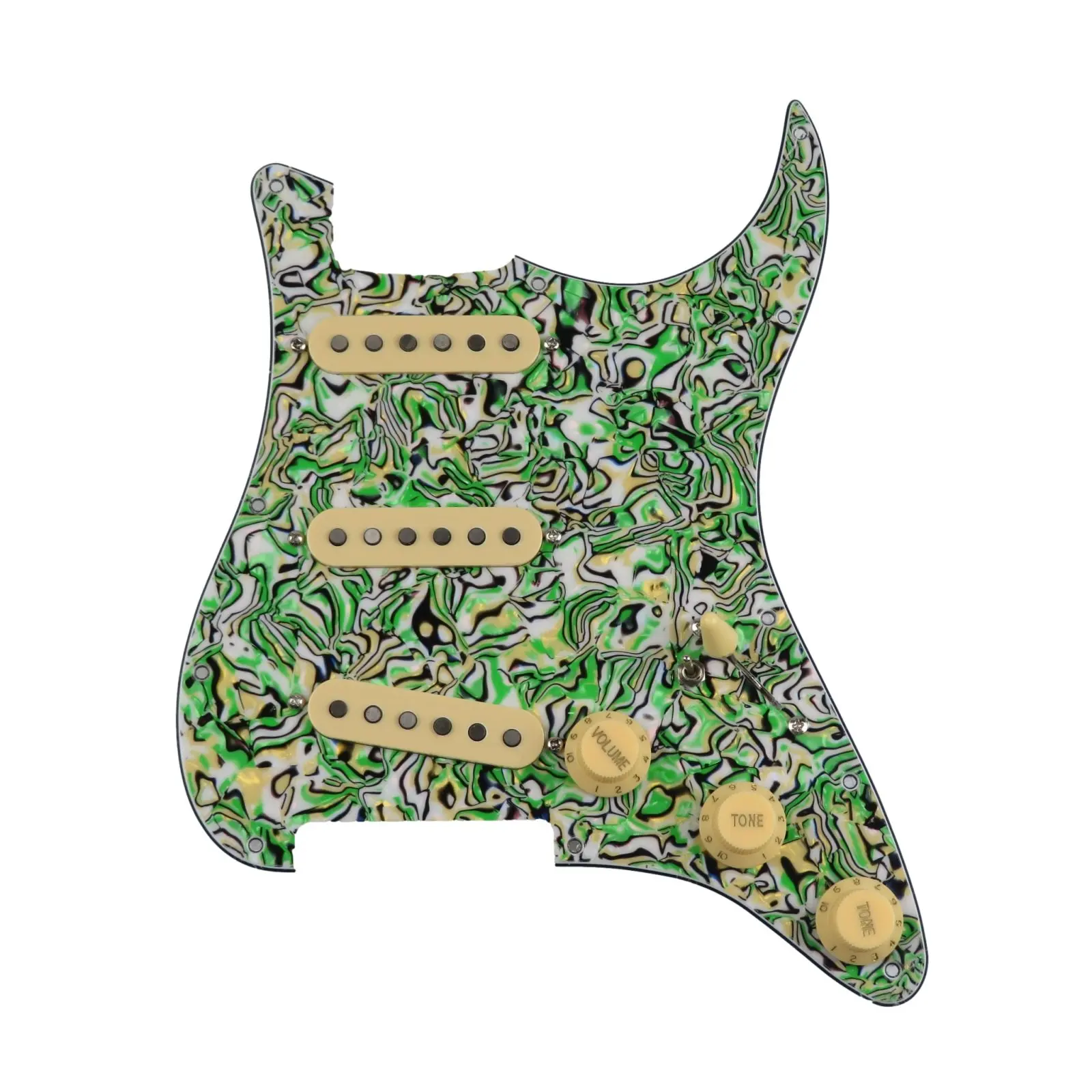 Loaded Pickguard Pickups Guitar Alnico 5 Pickups SSS Single Coils Pickups /Yellow Pickup Covers Set
Loaded Pickguard Pickups Guitar Alnico 5 Pickups SSS Single Coils Pickups /Yellow Pickup Covers Set