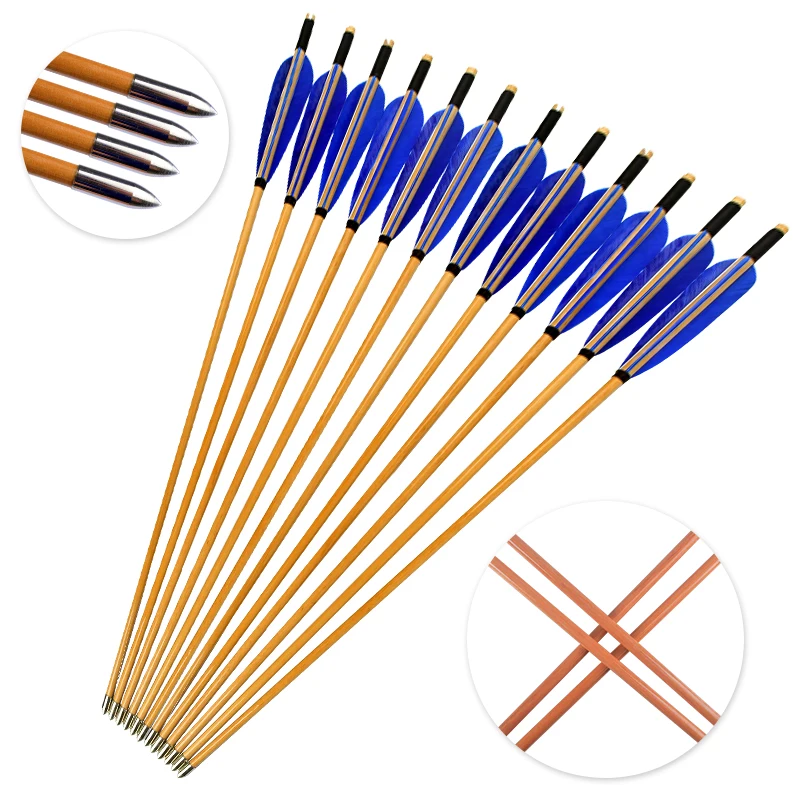 Archery Arrows with Turkey Feathers, Handmade Recurve Bow, Composite Archery, 80cm, OD 8.0mm, 12Pcs
Archery Arrows with Turkey Feathers, Handmade Recurve Bow, Composite Archery, 80cm, OD 8.0mm, 12Pcs