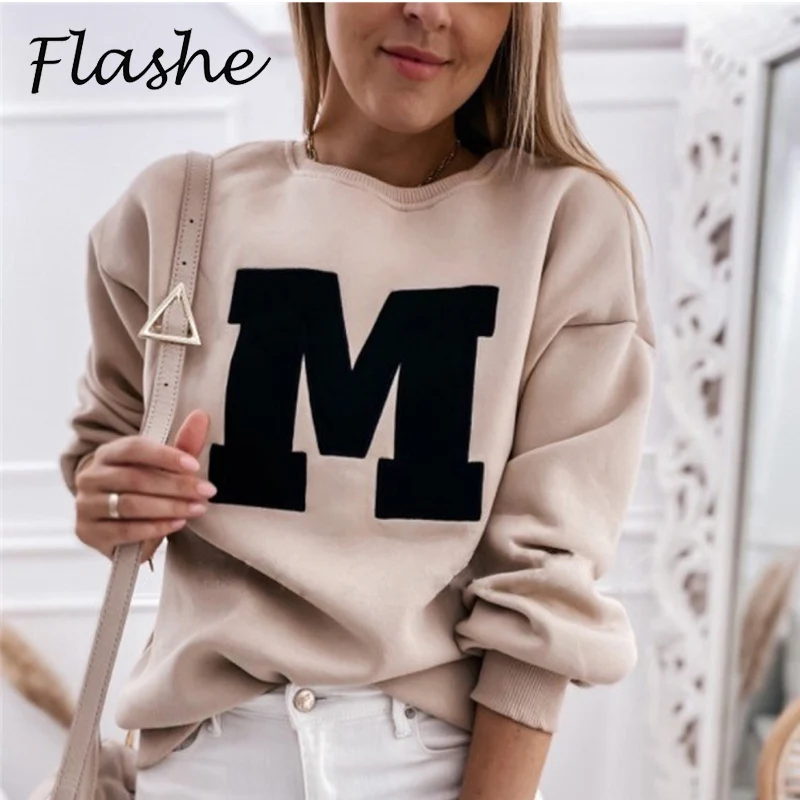 Letter Printing Sweatshirt Women Autumn Winter O Neck Long Sleeve Fashion Pullovers Sweatshirt Tops Vintage Streetwear
Letter Printing Sweatshirt Women Autumn Winter O Neck Long Sleeve Fashion Pullovers Sweatshirt Tops Vintage Streetwear