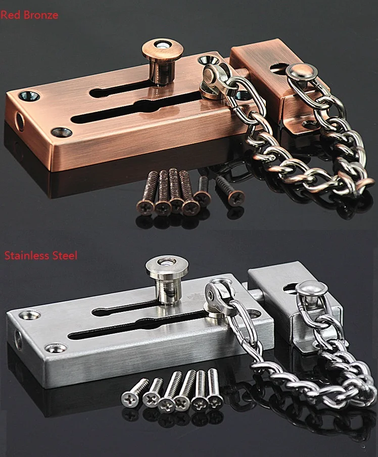 Best Stainless Steel Slide Bolt Latch Gate Latches Safety Door Lock with Anti-Theft Chain Door Latch Stainless Steel Latch
Best Stainless Steel Slide Bolt Latch Gate Latches Safety Door Lock with Anti-Theft Chain Door Latch Stainless Steel Latch
