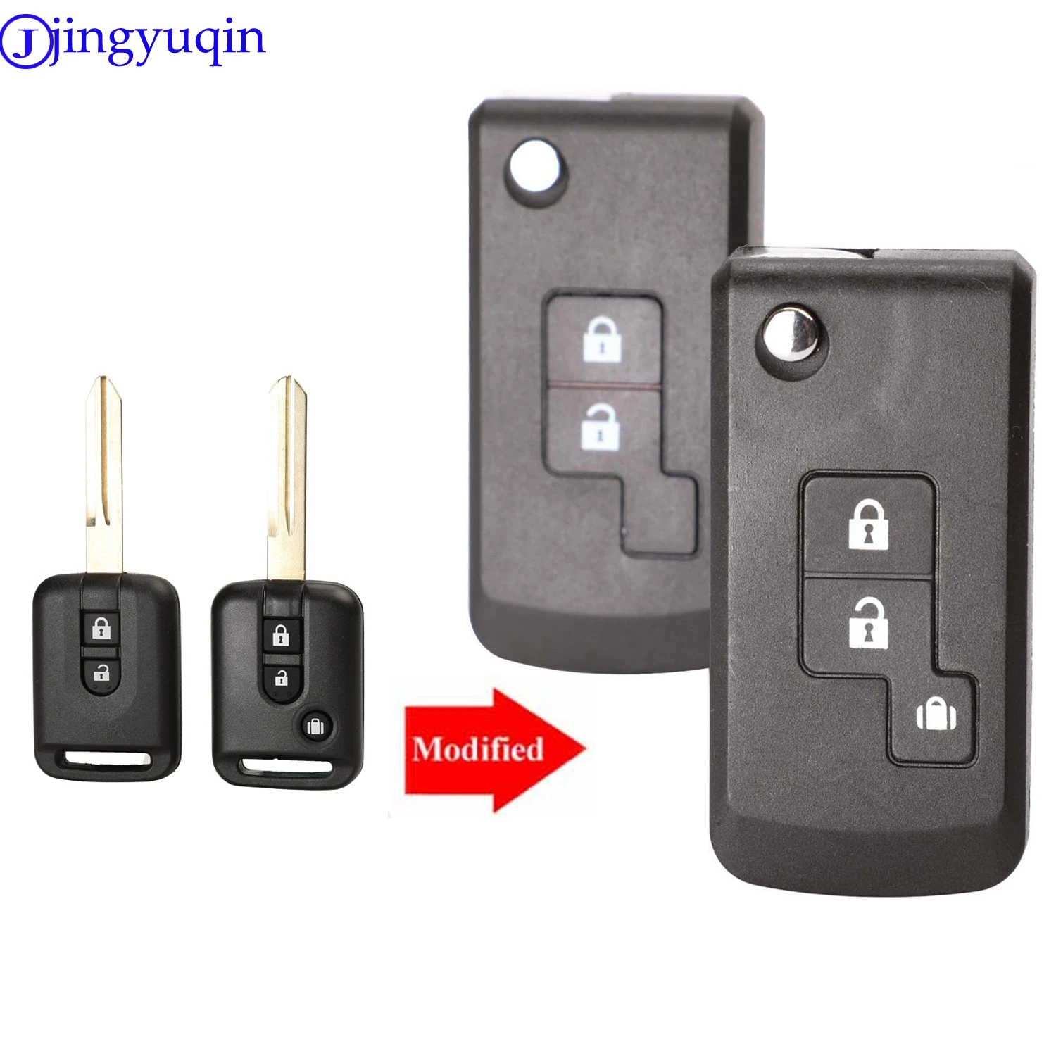 jingyuqin 10PS 2/3 Buttons key Shell Case Fob Keyless Entry For Qashqai Nissan Micra Navara Almera Note
jingyuqin 10PS 2/3 Buttons key Shell Case Fob Keyless Entry For Qashqai Nissan Micra Navara Almera Note