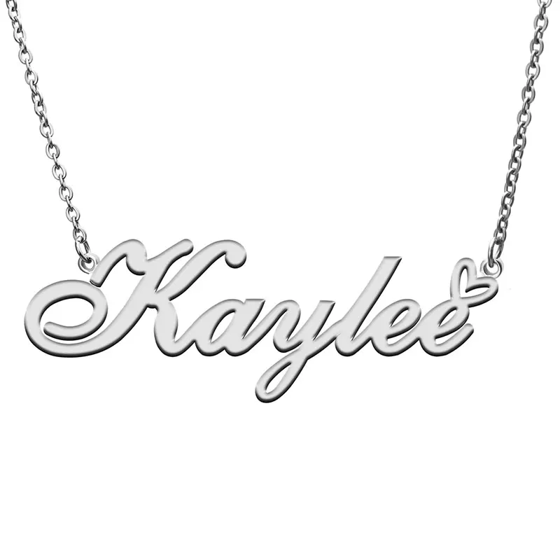 Kaylee Heart Name Necklace for Women Stainless Steel Personalized Jewelry Nameplate Pendant Gift for Mom
Kaylee Heart Name Necklace for Women Stainless Steel Personalized Jewelry Nameplate Pendant Gift for Mom
