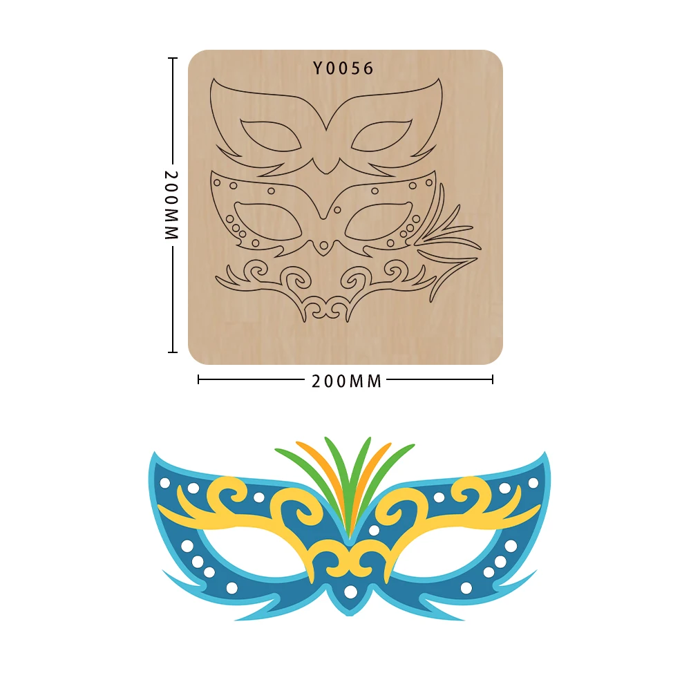 SMVAUON-Mask Craft Cutting Dies, Wooden Scrapbook Knife Mold, Non-woven Cutting, Suitable for Common Big Shot and Machines
SMVAUON-Mask Craft Cutting Dies, Wooden Scrapbook Knife Mold, Non-woven Cutting, Suitable for Common Big Shot and Machines