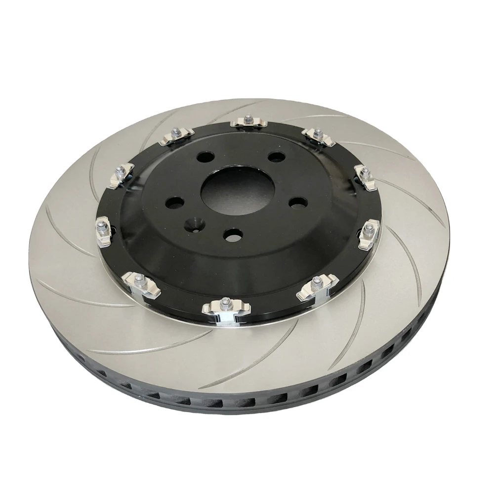 Floating brake rotors with black center bell 355*32 disc fit for 17 inches front wheel
Floating brake rotors with black center bell 355*32 disc fit for 17 inches front wheel