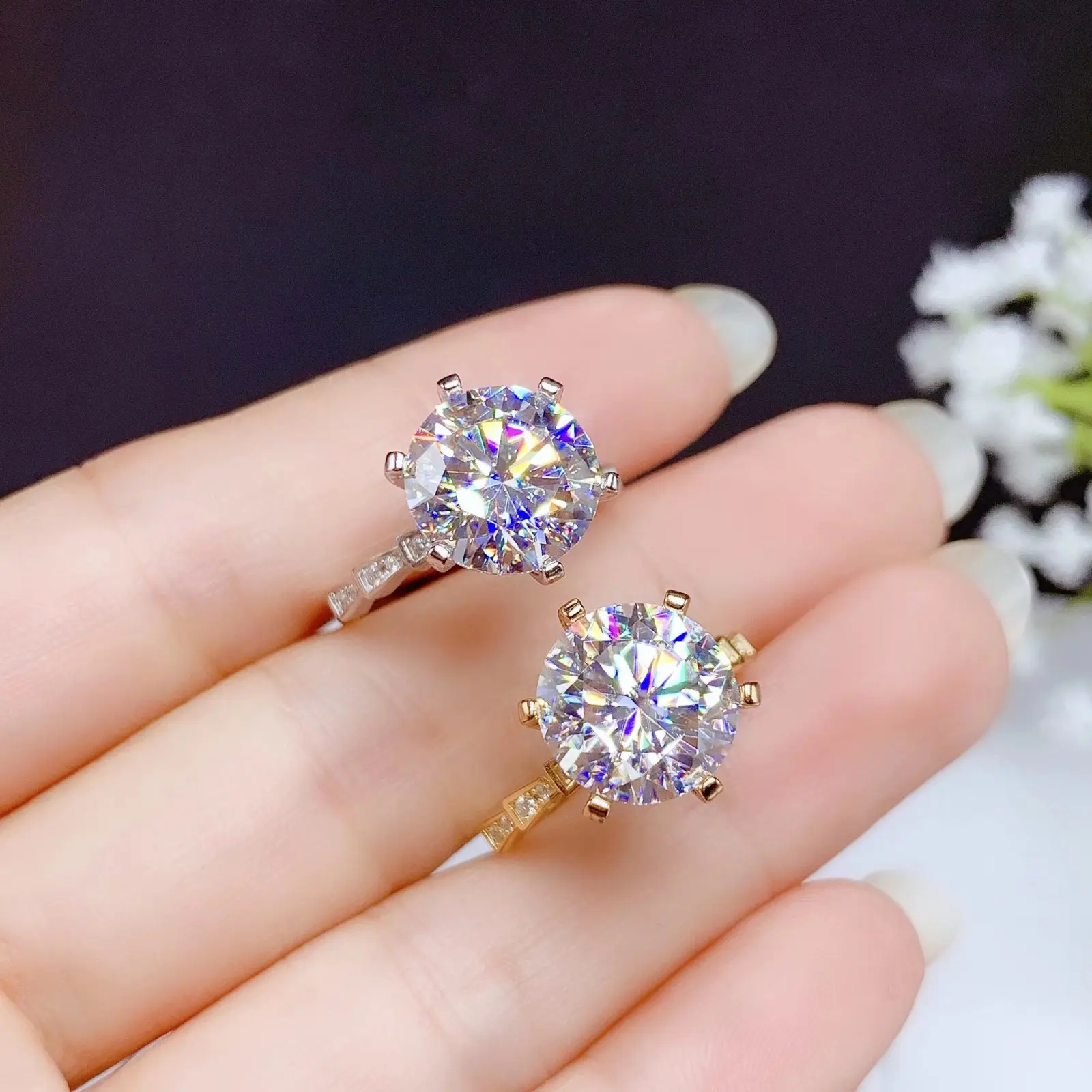 luxury 11x11mm size crackling moissanite ring for women jewelry engagement ring for wedding 925 silver ring birthday gift love
luxury 11x11mm size crackling moissanite ring for women jewelry engagement ring for wedding 925 silver ring birthday gift love
