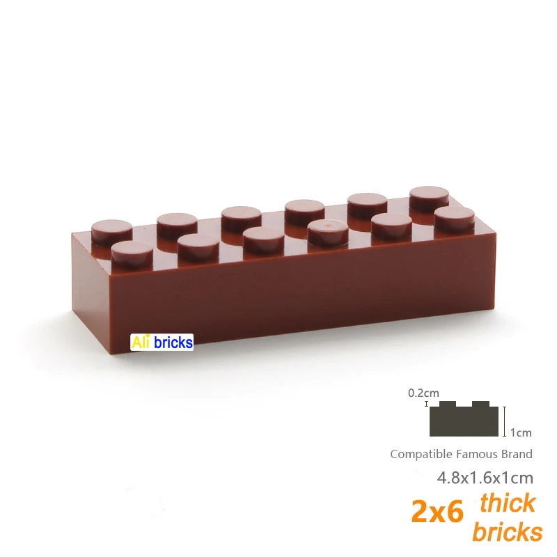 8pcs/lot 2456 Blocks Building Bricks Thick 2X6 Educational Assemblage Construction Toys for Children Size Compatible With Brand
8pcs/lot 2456 Blocks Building Bricks Thick 2X6 Educational Assemblage Construction Toys for Children Size Compatible With Brand