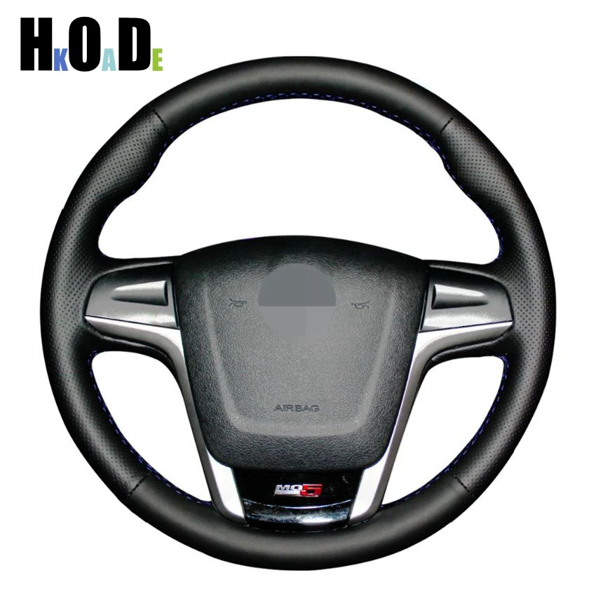 DIY Black Genuine leather Steering Wheel Cover Hand-stitched Car Steering Wheel Covers for MG5 MG 5 Car accessories
DIY Black Genuine leather Steering Wheel Cover Hand-stitched Car Steering Wheel Covers for MG5 MG 5 Car accessories