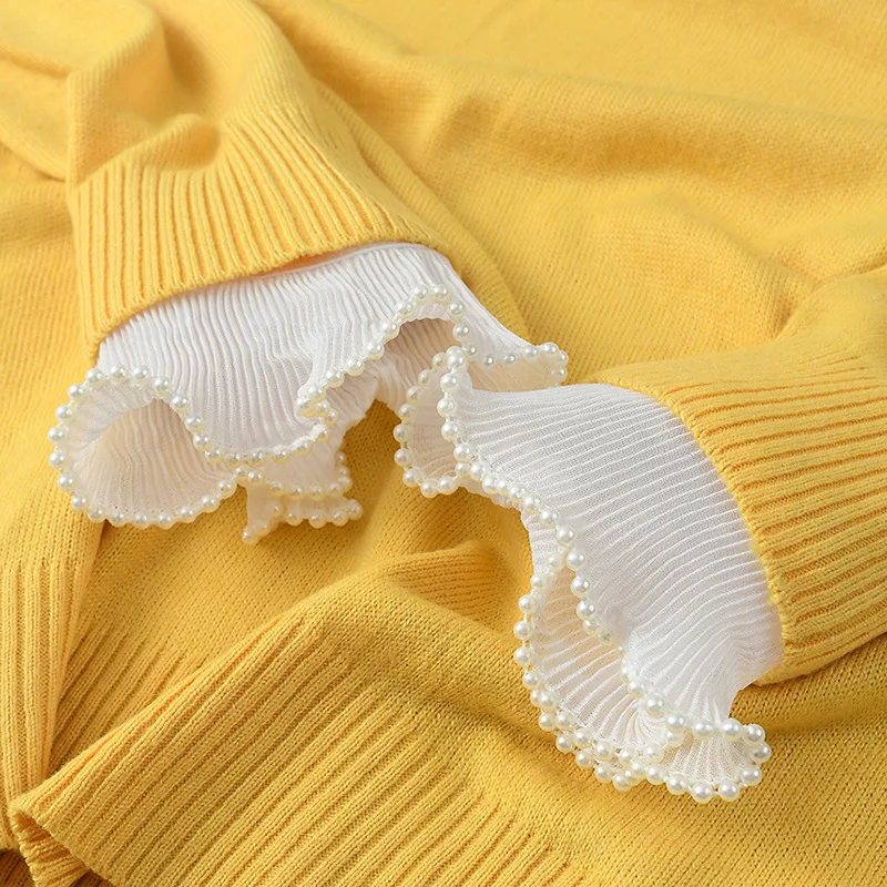 1 Pair Solid Color Girls Fake Flared Sleeves for Women Lace Pleated Detachable Sleeve Fake Cuffs Female False Cuffs Accessory
1 Pair Solid Color Girls Fake Flared Sleeves for Women Lace Pleated Detachable Sleeve Fake Cuffs Female False Cuffs Accessory