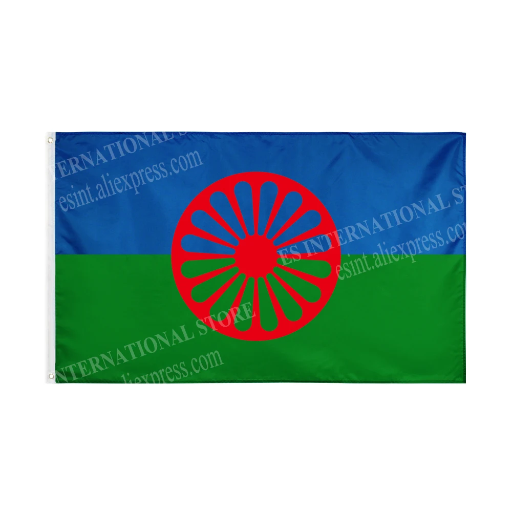 Gypsy Romani Peoples Flag National Graphic Custom Printed Hanging Banner Outdoor Polyester Shaft Cover Grommets 3X5FT 90X150CM
Gypsy Romani Peoples Flag National Graphic Custom Printed Hanging Banner Outdoor Polyester Shaft Cover Grommets 3X5FT 90X150CM