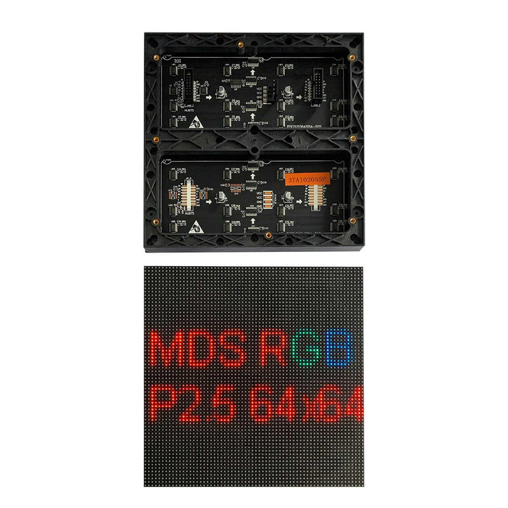 DIY P2.5 Pixel 160*160mm Indoor RGB Full Color LED Module 64*64 Resolution Interior Panel Display Screen
DIY P2.5 Pixel 160*160mm Indoor RGB Full Color LED Module 64*64 Resolution Interior Panel Display Screen