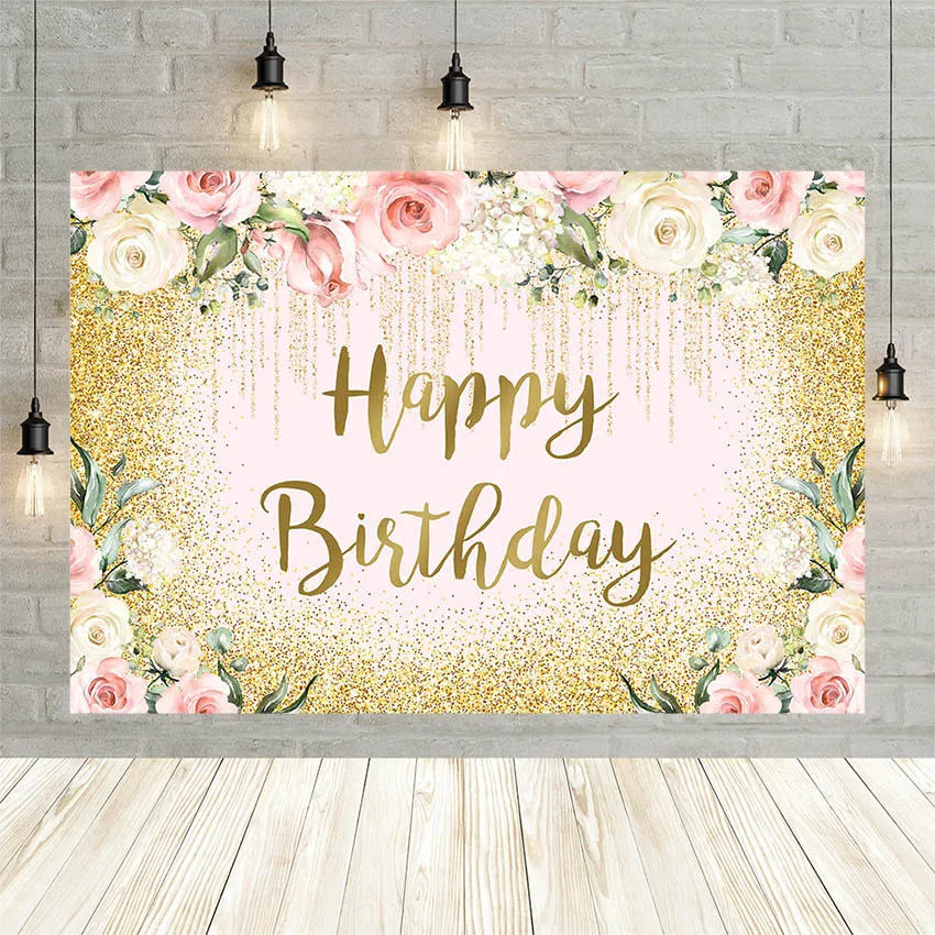 Avezano Princess Happy Birthday Background Photography Pink Flowers Golden Customize Girl Party Backdrop Photo Studio Photozone
Avezano Princess Happy Birthday Background Photography Pink Flowers Golden Customize Girl Party Backdrop Photo Studio Photozone