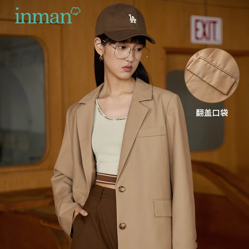 INMAN/Корейский модный стильный костюм, блейзер для женщин, осенне-зимняя повседневная Уличная одежда цвета хаки для девочек, пальто
INMAN/Корейский модный стильный костюм, блейзер для женщин, осенне-зимняя повседневная Уличная одежда цвета хаки для девочек, пальто