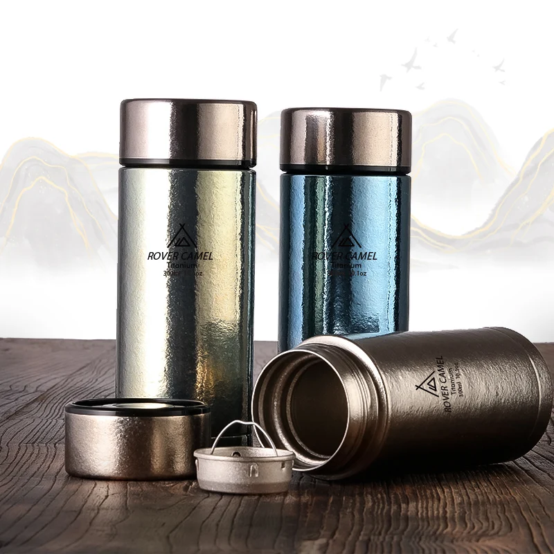 Rover Camel Outdoor Titunium double wall vacuum bottle 300ML /10oz business insulation tea cups with filter
Rover Camel Outdoor Titunium double wall vacuum bottle 300ML /10oz business insulation tea cups with filter