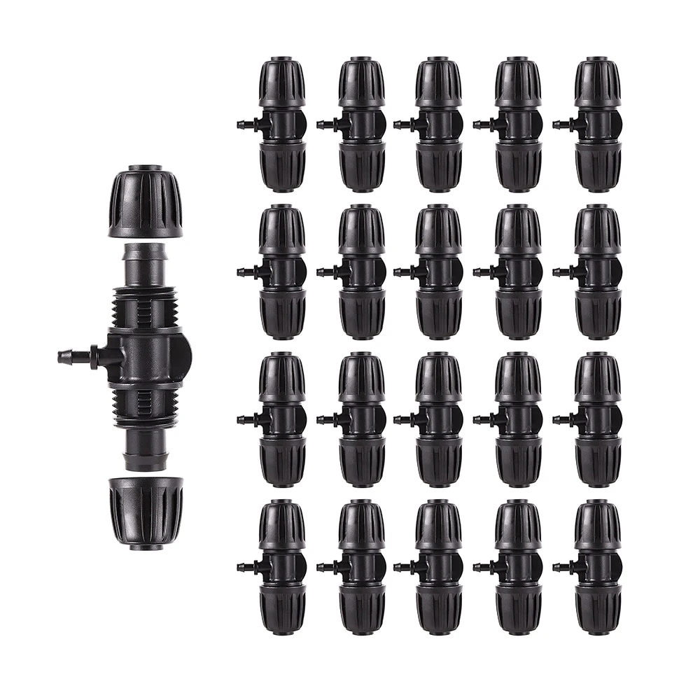 Barbed Tee Barb Stone 1/2 inch to 1/4 inch Irrigation Tube Anti-Drop Premiun Quality Fitting (1/2" ID x 0.60’‘-0.63" OD)
Barbed Tee Barb Stone 1/2 inch to 1/4 inch Irrigation Tube Anti-Drop Premiun Quality Fitting (1/2" ID x 0.60’‘-0.63" OD)