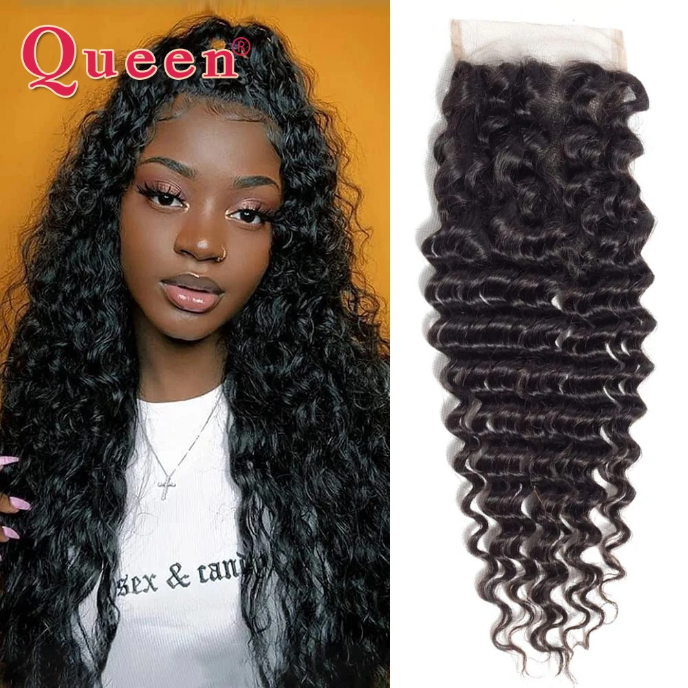 Deep Wave 4x4 Transparent Lace Closure Brazilian 100% Remy Hair Swiss Lace Natural Color Deep Curly Hair For Women Queen
Deep Wave 4x4 Transparent Lace Closure Brazilian 100% Remy Hair Swiss Lace Natural Color Deep Curly Hair For Women Queen