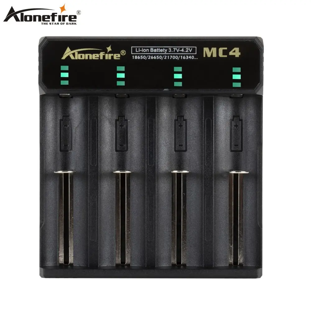 Alonefire MC4 3.7V 18650 Intelligent Battery Charger Li-ion Battery 4.2V Four Slot with short circuit protection Flashlight batt
Alonefire MC4 3.7V 18650 Intelligent Battery Charger Li-ion Battery 4.2V Four Slot with short circuit protection Flashlight batt