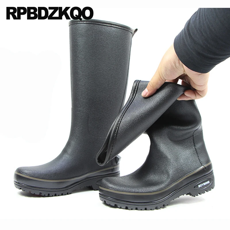 Winter Fur Lined Knee High Shoes Fashion Fall Tall Slip On Designer Comfortable Waterproof 2023 Men Rubber Rain Boots Plus Size 
Winter Fur Lined Knee High Shoes Fashion Fall Tall Slip On Designer Comfortable Waterproof 2023 Men Rubber Rain Boots Plus Size