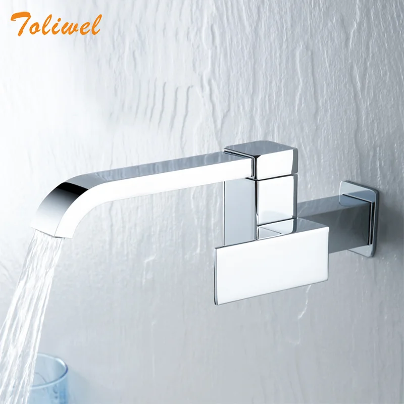 Bathroom Basin Faucet Wall Mounted Cold Water Faucet Bathtub Waterfall Spout Vessel Sink Faucet Mop Pool Tap Matte Black Square
Bathroom Basin Faucet Wall Mounted Cold Water Faucet Bathtub Waterfall Spout Vessel Sink Faucet Mop Pool Tap Matte Black Square