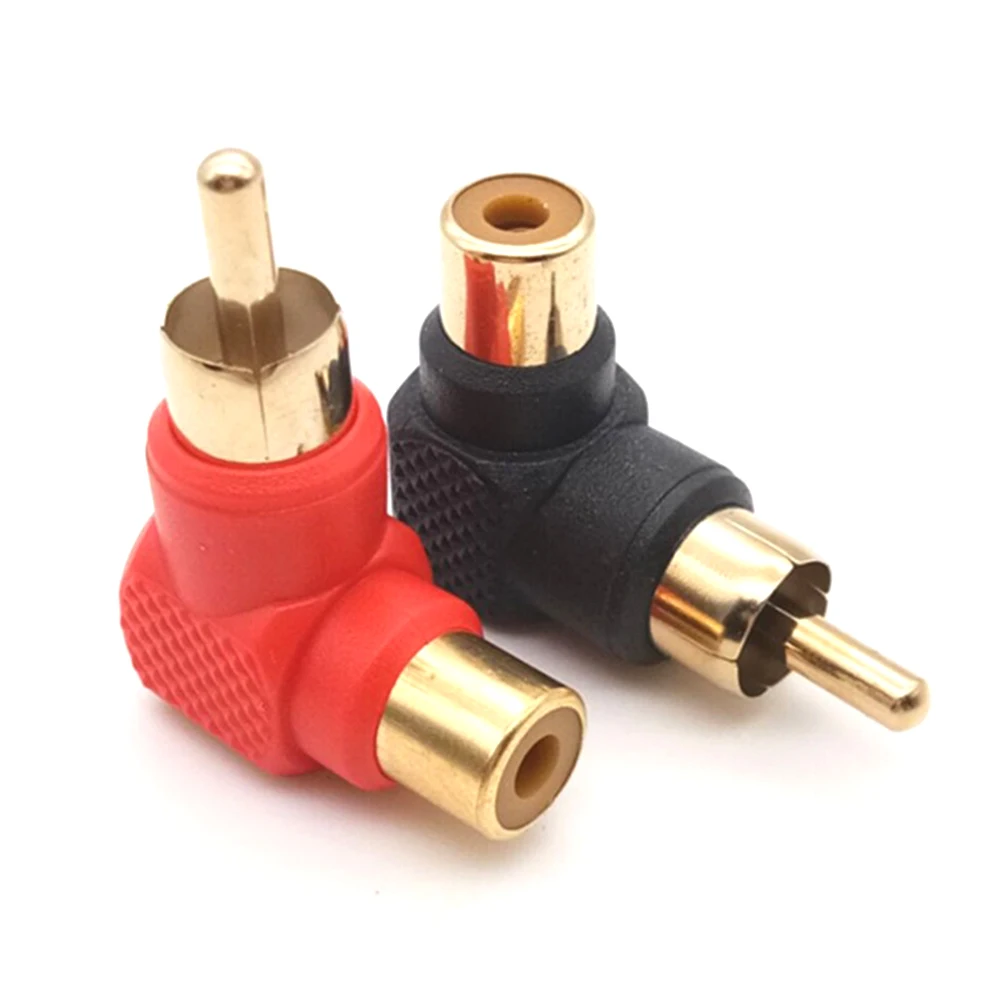 90 Black Red Degree RCA Right Angle Male To Female Plug Adapters Audio Adapter Connector 10PCS
90 Black Red Degree RCA Right Angle Male To Female Plug Adapters Audio Adapter Connector 10PCS