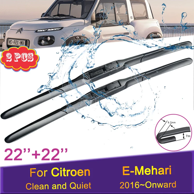 Car Wiper Blades Windscreen for Citroen E-Mehari 2016 2017 2018 2019 2020 2021 2022 Front Windshield Frameless Car Accessories
Car Wiper Blades Windscreen for Citroen E-Mehari 2016 2017 2018 2019 2020 2021 2022 Front Windshield Frameless Car Accessories